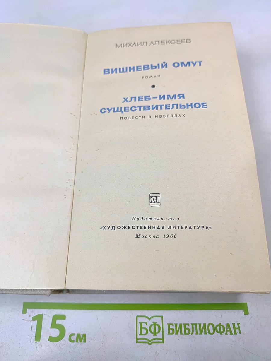Вишневый омут. Хлеб - имя существительное