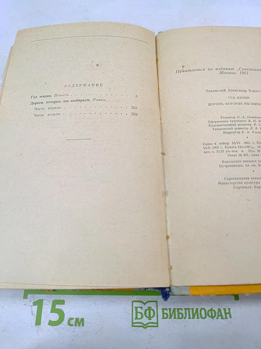 Год жизни. Дороги, которые мы выбираем