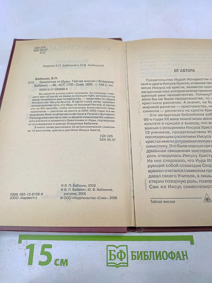 Евангелие от Иуды. Тайная миссия