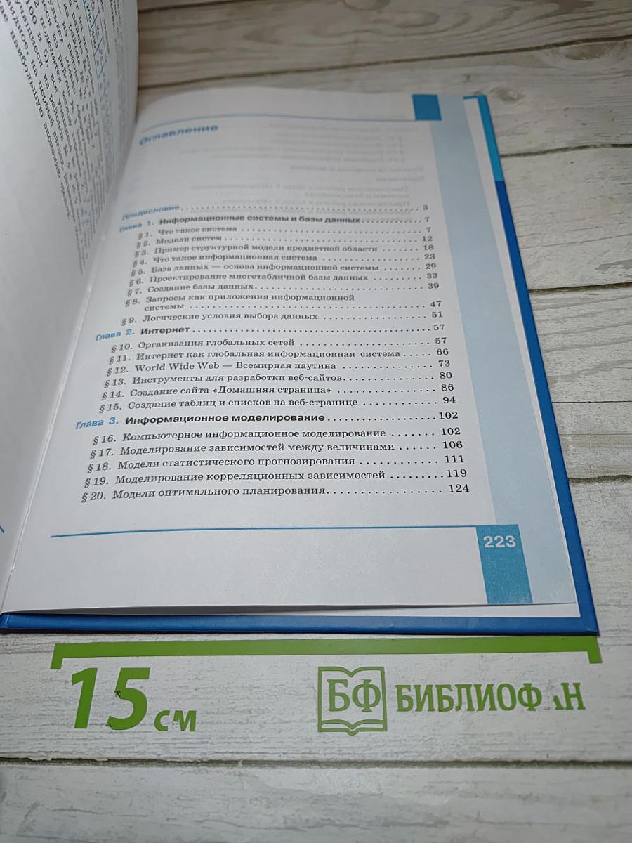 Информатика 11 класс (базовый уровень)