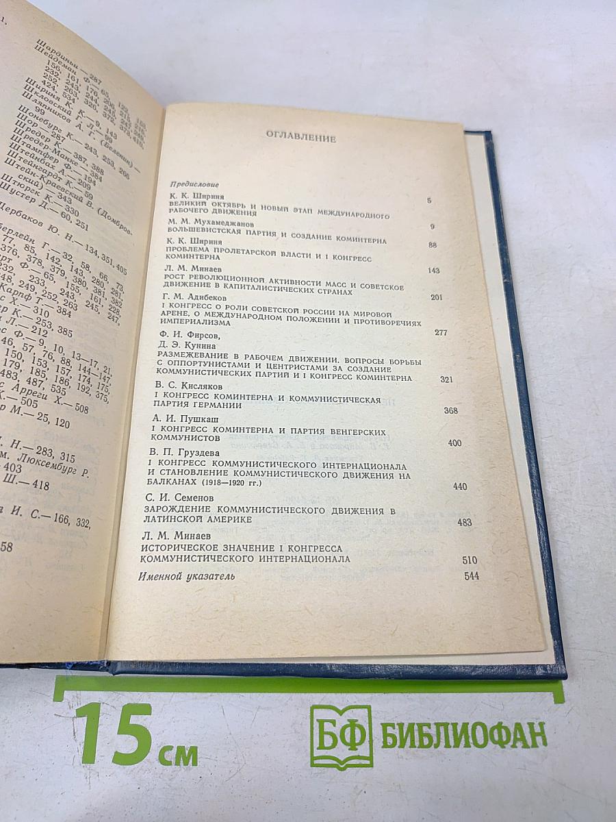 Первый конгресс коминтерна