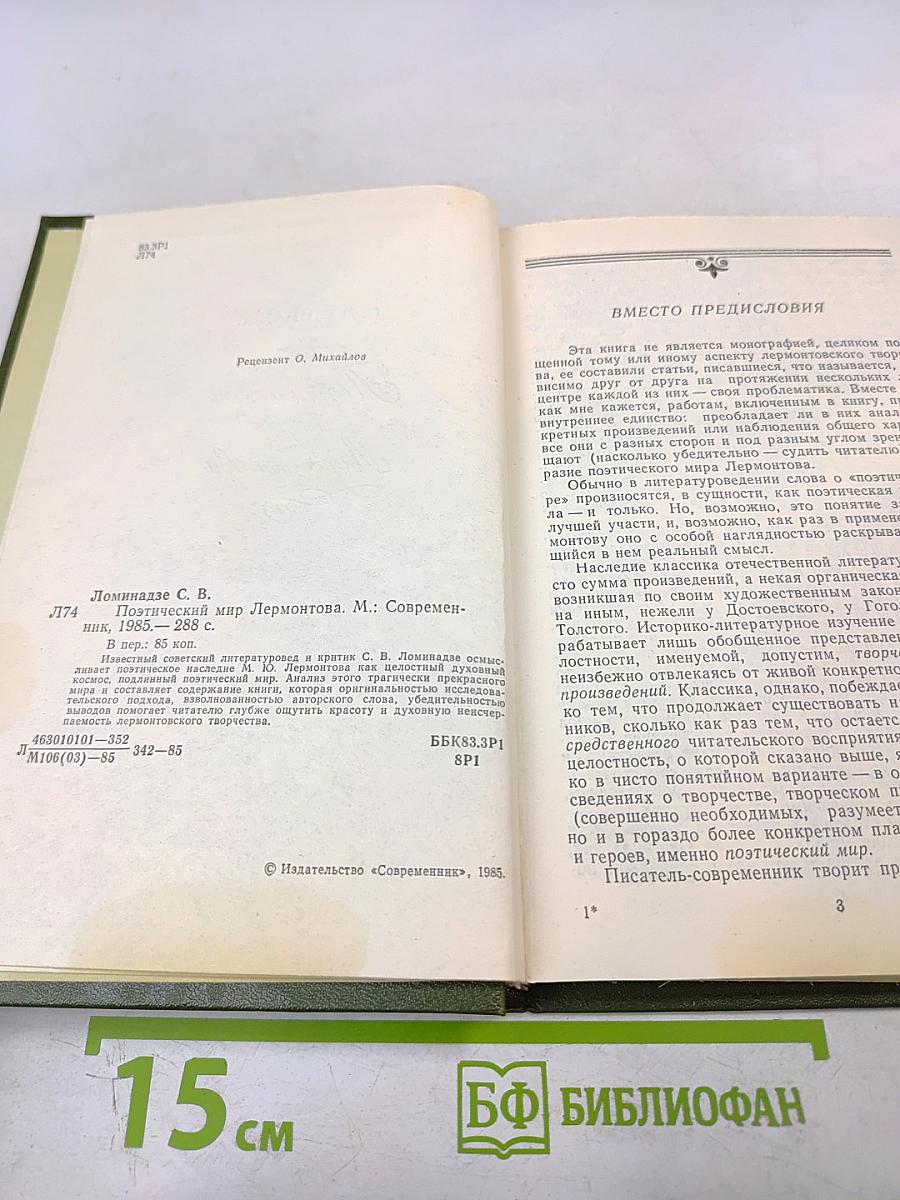 Поэтический мир Лермонтова