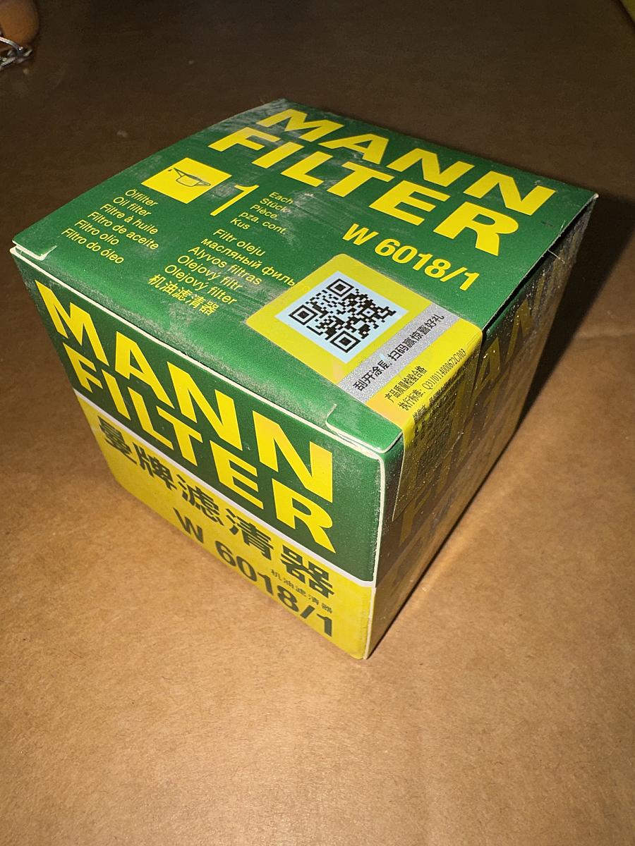 Фильтр масляный MANN-FILTER W 6018 (оригинал)