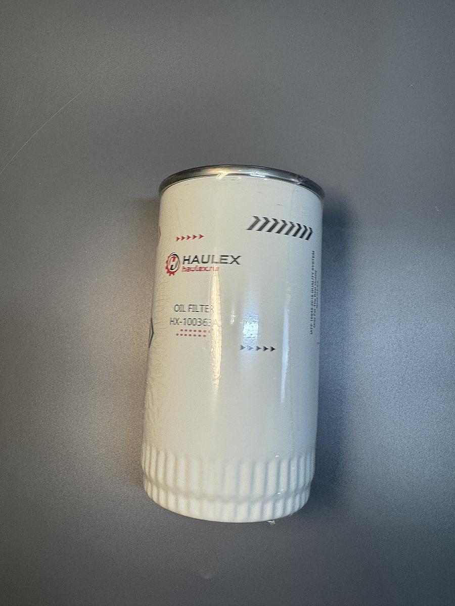 Фильтр масляный Haulex HX-100363A для FAW E5, J5, J6