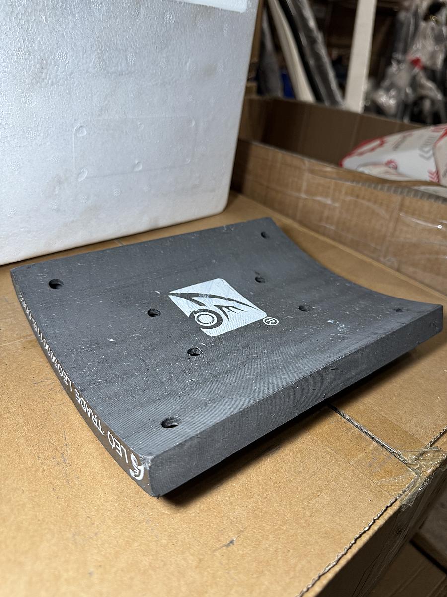 Накладка тормозная задняя (8 отверстий) F3000 (РЕМОНТНЫЕ+1mm) LEO500011B+1mm LEO Trade